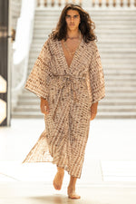 Load image into Gallery viewer, Hand dyed Kimono, sustainable, Natural clothing, Hand-dyed kimono
