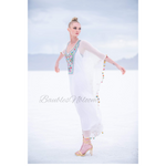 Load image into Gallery viewer, Boho Maxi Dress, Embroidered White Dress, White Maxi Dress, Hippie Wedding Dress
