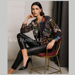 Load image into Gallery viewer, Boho Quilted Patchwork Jacket, Cotton kantha Jacket, Vintage Black Cotton Quilted Jacket, Reversible Women's Boho Coat, sustainable Gift
