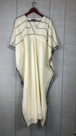 Load image into Gallery viewer, Handmade Indian Floral Cotton Kaftan | Plus Size Summer Maxi Dress
