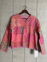 Load image into Gallery viewer, Boho Quilted Patchwork Jacket, Cotton kantha Jacket, Vintage Black Cotton Quilted Jacket, Reversible Women's Boho Coat, sustainable Gift
