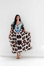 Load image into Gallery viewer, African Kaftan Dress, Print Caftan Dress, Crepe Kaftan, Comfy Dress, Plus Size Clothing, Abaya Dress, Women Loungewear, Morocco Kaftan, Gift
