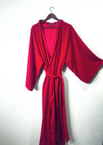 Load image into Gallery viewer, Men’s Velvet Kimono Robe with Hood | Luxurious Lounge &amp; Groomsmen Gift
