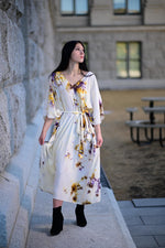 Load image into Gallery viewer, Long Loose Plus Size Kaftan Dress for Women | Oversized Luxury Vacation Outfit
