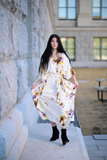 Load image into Gallery viewer, Long Loose Plus Size Kaftan Dress for Women | Oversized Luxury Vacation Outfit
