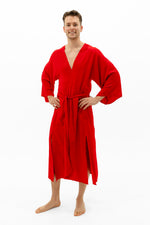 Load image into Gallery viewer, Men's robe in red
