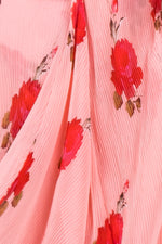 Load image into Gallery viewer, Pink Floral print wrap around skirt for spring and summer

