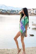 Load image into Gallery viewer, Tunic Dress, Beach Cover Up, Summer Kaftan, Loose Tunic Kaftan
