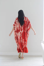 Load image into Gallery viewer, Women Tie Dyed Kaftan Dress, Plus Size Kaftan, Kaftan for Women, Home Lounge Kaftan
