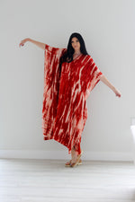 Load image into Gallery viewer, Women Tie Dyed Kaftan Dress, Plus Size Kaftan, Kaftan for Women, Home Lounge Kaftan
