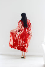 Load image into Gallery viewer, Women Tie Dyed Kaftan Dress, Plus Size Kaftan, Kaftan for Women, Home Lounge Kaftan
