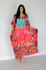 Load image into Gallery viewer, Embellished Kaftan Dress one size
