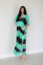 Load image into Gallery viewer, Hand tie dye kaftan dress for women
