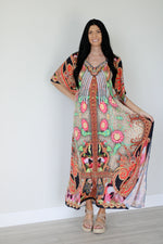 Load image into Gallery viewer, Turkish Abaya Dress, Oriental Kaftan Dress, Plus Size Kaftan, Maxi Tunic Dress
