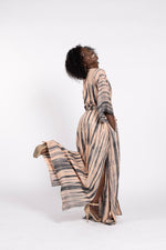 Load image into Gallery viewer, Hand tie-dyed lounge kaftan for women - maternity robe and hospital gown alternative
